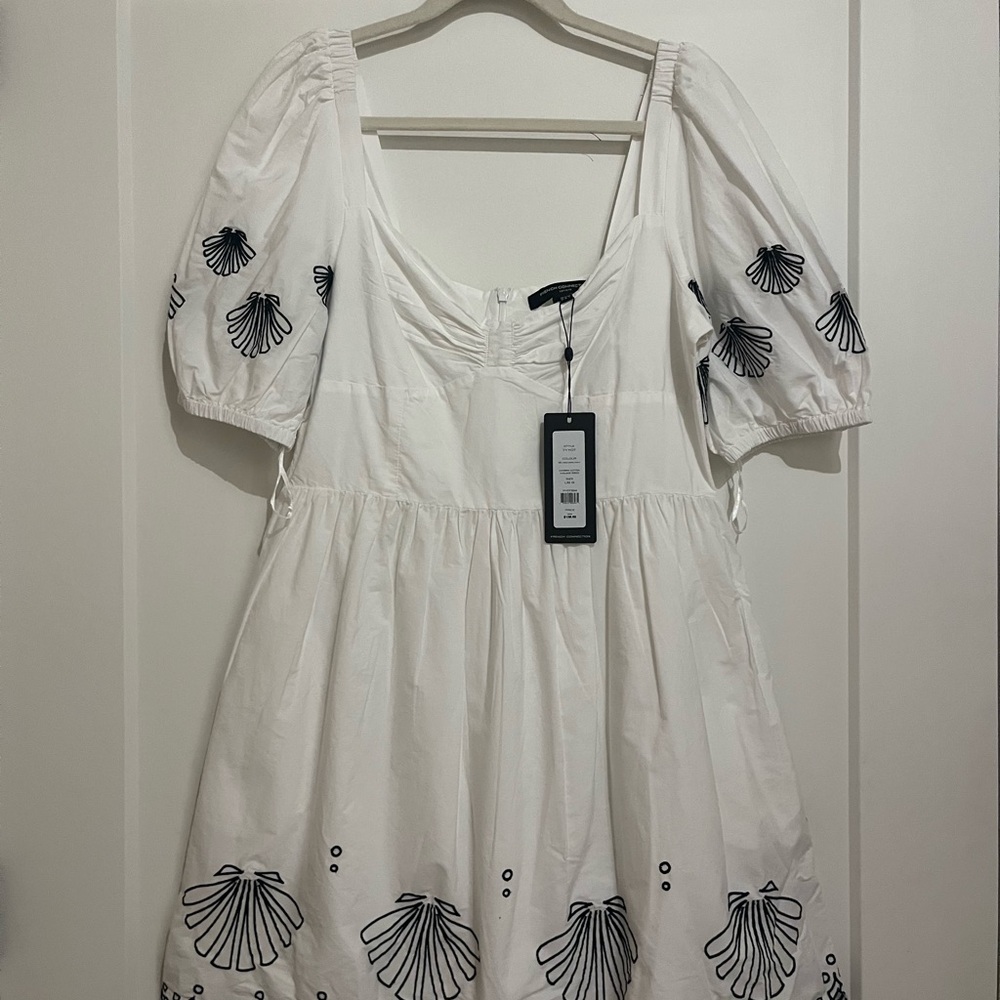 French Connection Cambria Cotton Embroid Linen